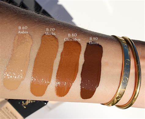 ysl all hours foundation swatches beauty professor|ysl all hours foundation shades.